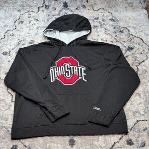 Ohio State Buckeyes Varsity Hoodie Black Pullover Sweatshirt XXXL Go Bucks